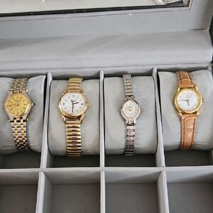 Ladies Gold And Silver Watches - Lot Of 4